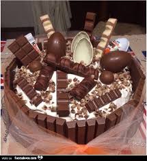 Ogni barretta di kinder cioccolato si presenta inoltre incartata singolarmente in pratiche porzioni individuali. Torta Con Tavolette Di Cioccolato Ovetti Kinder Duplo E Altri Dolci Facciabuco Com