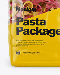 Download Tagliatelle Color Pasta Mockup Front View In Bag Sack Mockups On Yellow Images Object Mockups PSD Mockup Templates