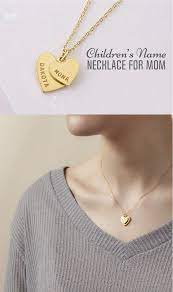 Children Necklace For Mom Mother Daughter Name Necklace Custom Name Necklace Si Necklace With Kids Names Birthday Jewelry Gift Mother Necklace Personalized