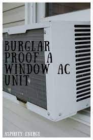 Burglar Proof A Window Air Conditioner Unit Video Learn How To Secure Your Window Ac Unit So It Ca Window Ac Unit Window Air Conditioning Units Burglar Proof