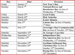 The term bank holiday refers to the fact that. Belize Public And Bank Holidays 2016 Ambergris Today Breaking News Lates News In Ambergris Caye Belize