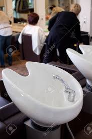 professional curved washbasin with an
