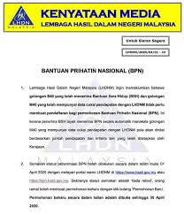 Perdana menteri, tan sri muhyiddin yassin mengumumkan kerajaan memperuntukan keseluruhan rm250 bilion untuk membantu rakyat. Baru Bian Bantuan Prihatin Nasional 1 Golongan B40 Facebook