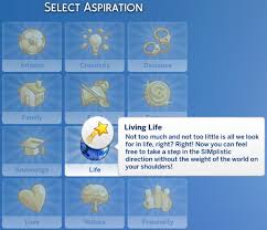 These sims 4 mods can change the entire way you approach the game. Living Life Custom Aspiration By Fireferret At Mod The Sims Sims 4 Updates