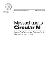 Https Www Mass Gov Files Documents 2019 12 19 Dor Withholding Massachusetts Circular M Pdf