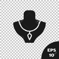 Transparent background free online photo editor. Black Necklace On Mannequin Icon Isolated On Transparent Background Vector Royalty Free Cliparts Vectors And Stock Illustration Image 152417759