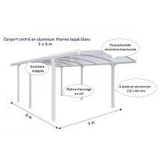 Abri Voiture 3 X 6 M Carport Aluminium Pas Cher Abri Voiture Carport Aluminium Avancee De Toit