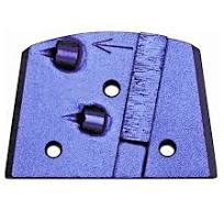 EDCO E QC-PCD1-LB - Magna-Trap® Dyma-PCD w/Backing Segment LH (Blue)  (Single & Dual-Disc Grinders) Pack of 3