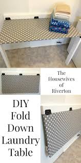 The perfect diy laundry folding table laundry station ana white. Diy Drop Down Laundry Table Creative Housewives
