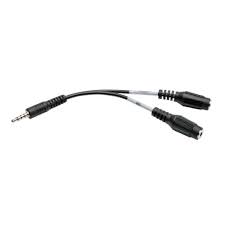 Cable/connector assembly not included and must be ordered separately. 3 5mm 2x3 Position To 4 Position 3 5mm Audio Headset Splitter Adapter Male To 2x Female 6 Inch P318 06n Mff Tripp Lite