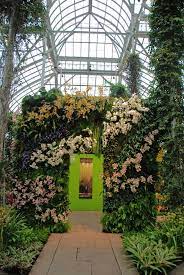 New York Botanical Garden Orchid Show By Patrick Blanc Phalaenopsis Gate Vertical Garden Gardens Of The World Green Wall