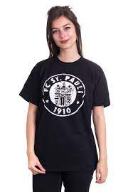 Finde dein lieblingsteil im shop! Fc St Pauli Logo B W T Shirt Impericon Com Worldwide