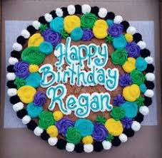 Happy Birthday Cookie Cake Ideas Flower Cookie Cake Cookie Cake Designs Cookie Cake Decorations Cookie Cake Birthday