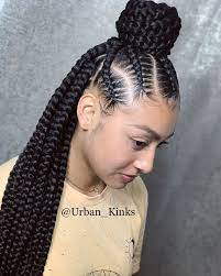 Dee On Instagram Urbanista Jumbo Triangle Box Braids W Feedin Cornrow Box Braids Cornro Geflochtene Haare Haar Styling Leicht Geflochtene Frisuren