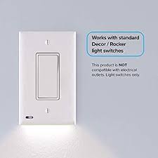 1 Pack Snappower Switchlight Led Night Light For Light Switches Light Switch Wall Plate With Built In Light Switch Led Night Light Light Switch Plates