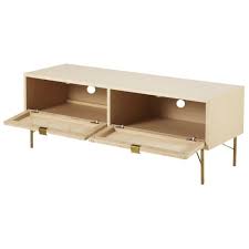 Sélection de meubles tv design en ligne. Meuble Tv 2 Portes Cannage En Rotin Solstice Maisons Du Monde