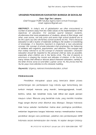 2 contoh karangan esai tentang pendidikan karakter esai merupakan sebuah karangan yang didalamnya membahas tentang suatu persoalan secara subyektif berdasarkan sudut pandang pribadi penulis. Http Journal Umpo Ac Id Index Php Muaddib Article Download 67 61