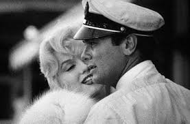 Tony Curtis and Marilyn Monroe