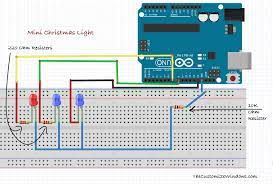 Mini Christmas Light With Arduino Very Easy Christmas Lights Arduino Arduino Beginner