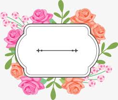 Beautifully Decorated Floral Label Fine Decoration Flowers Png And Vector Floral Flowers Symbols