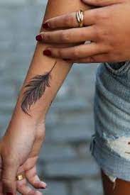 Brilliant Wrist Tattoos For Girls All Designs Feather Tattoo Tattoos Wrist Tattoos Girls