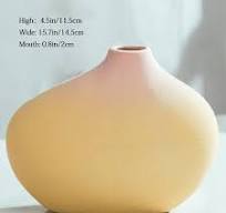 Amazon.com: Ceramic Vase, Unique Design of Gradient Color ...