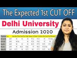 Candidates interested in studying any courses at sol du have filled the admission form and submit it with required documents. Du Admission First Cut Off List Of Du 2020 Expected Cut Off For Delhi University Admission 2020 Youtube
