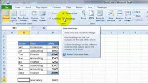 You can switch off gridlines completely, or you can have them on. Videoexcel How To Turn Off Gridlines And Column Headers In Excel 2010 Youtube