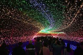 Incredible Tunnel Of Lights In Japan Contains Over 7 Million Leds Light Tunnel Winter Light Festival Winter Light