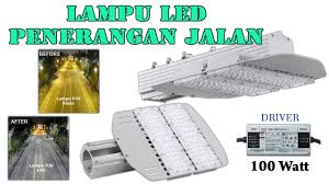 Lampu led ini sudah banyak yang menggunakannya untuk pencahayaan baik di rumah maupun pada kantor. Lampu Led Pju 100watt Untuk Jalan Halaman Dll Youtube