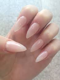 Tumblr Black And Clear Nails Clear Almond Nail Shape Pointy Nails Stilleto Nails Fake Nails