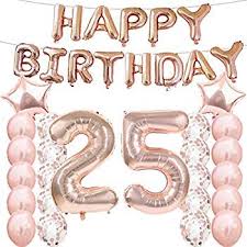 Give a gift they'll never forget! 25th Birthday Decorations Party Supplies 25th Birthday Balloons Rose Gold Number 25 Mylar Balloon Latex Balloon Decoration Great Sweet 25th Birthday Gifts For Girls Photo Props Walmart Com Walmart Com