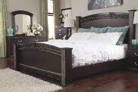 Vachel Queen Poster Bed Ashley Furniture Homestore King Bedroom Sets Bedroom Bed Design Marble Bedroom