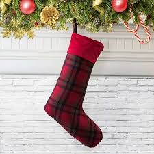 Check spelling or type a new query. Red Plaid Christmas Stocking 21 7 Overstock 25635056