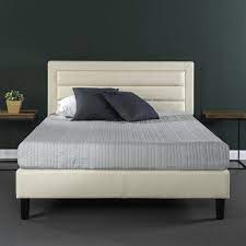 The quality is good if compared to other products at the 6. Zinus Karthik 43 Upholstered Horizontal Detailed Platform Bed Queen Walmart Com Walmart Com
