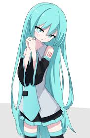 髪おろした 2 ネギさん hatsune miku vocaloid artwork