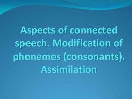 We find that the speech of nss changes as a function of an nns's ability to understand and be absence of copula and the notion of simplicity: Aspects Of Connected Speech Modification Of Phonemes Consonants