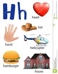 Things That Start With The Letter H Alphabet Preschool Preschool Alphabet Learning Alphabet For Kids