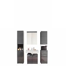 Für die gestaltungen von einem winzigen badezimmer werden spezielle möbel wie ein gäste wc sets benötigt. Bad Kombi Amanda 21 Mdf Grau Melamin Badezimmer Gaste Wc Set 5 Teilig Badmobel Wohnen Mobel Jahnichen Center Gmbh