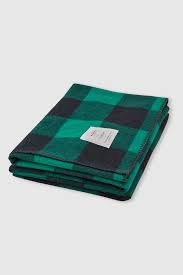 There are 4 different square styles, info on how to get different color plaids, handy charts & graphics to size this up to as big as a king size, plus samples of different fur yarns to use as square edging! 50x60 Rough Rider Iconic Buffalo Check Blanket Woolrich