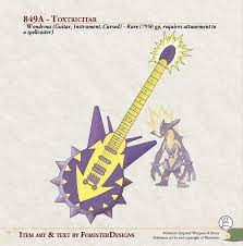 Pokémon Inspired Weapons & Items, 849A - Toxtricity : rPlifortakune