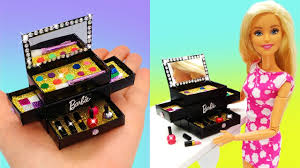 diy miniature barbie makeup kit box