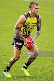 Dustin Martin Of The Tigers Looks Upfield During A Richmond Tigers Richmond Football Club Rugby Men Sports Stars