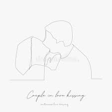 Couple Kissing Line Art Stock Illustrations 281 Couple Kissing Line Art Stock Illustrations Vectors Clipart Dreamstime