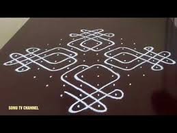 Melikala Muggulu Designs Simple Sikku Kolam With 13 To 1 Dots Friday Rangoli Desi Colorful Rangoli Designs Rangoli Designs Images Rangoli Designs With Dots