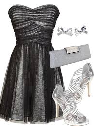 Black Party Dress Silver Accessories Shoes New Years Eve Dresses Black Party Dresses Event Dresses
