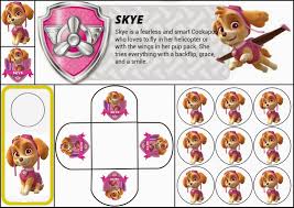 Oh My Fiesta In English Free Printable Mini Kit Of Skye From Paw Patrol Skye Paw Patrol Paw Patrol Skye Birthday Paw Patrol Party