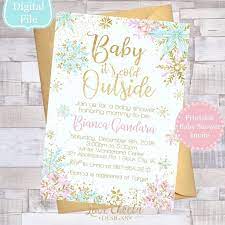 Use your baby shower invitations to let everyone know about the theme and to dress warmly. Winter Baby Dusche Einladungen Druckbare Madchen Baby Dusche Einladen Schneeflocke Bab Winter Wonderland Baby Shower Baby Shower Winter Snowflake Baby Shower