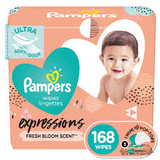 Pampers Baby Wipes Expressions Fresh Bloom Scent 16x Pop Top Packs 896 Count Walmart Com