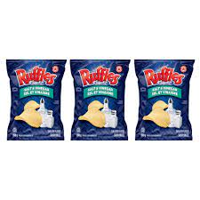 Amazon Com Ruffles Salt Vinegar Potato Chips 200g 7 05oz 3 Pack Imported From Canada